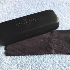 Gold & Wood Eyeglass Case